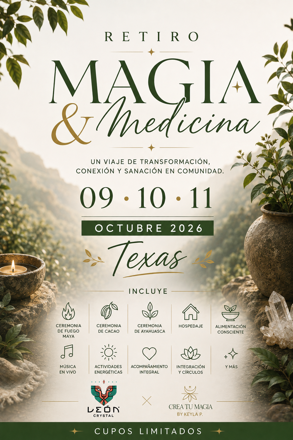 Inscripción Retiro Magia y Medicina · Portal 10-10-10