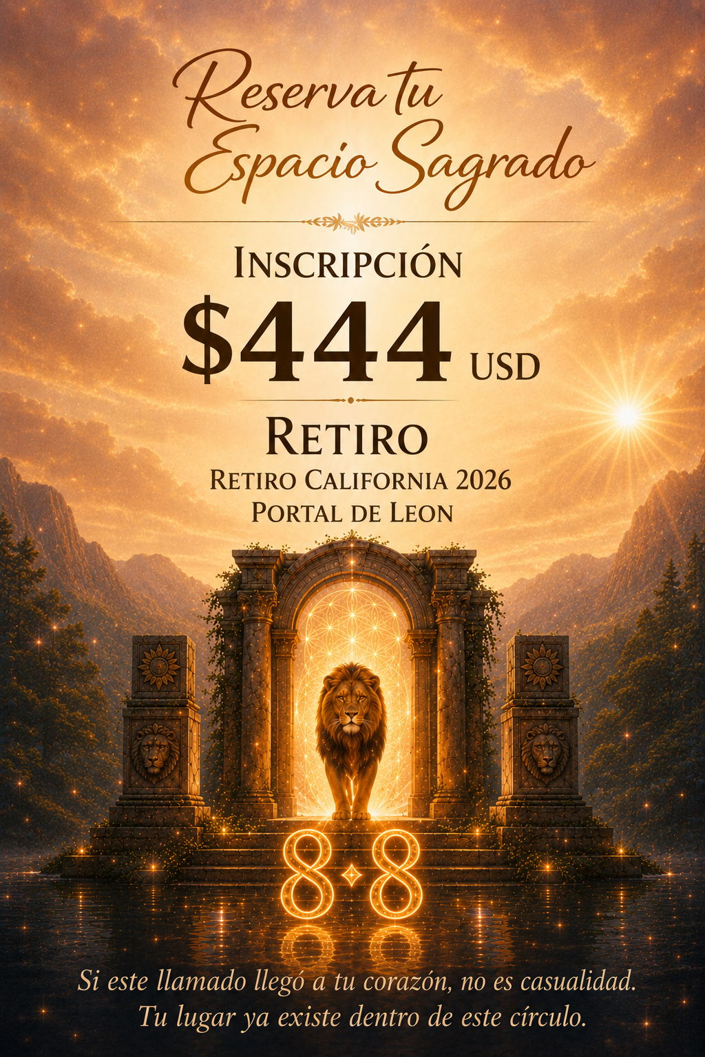 Reserva tu Espacio Sagrado — California 2026