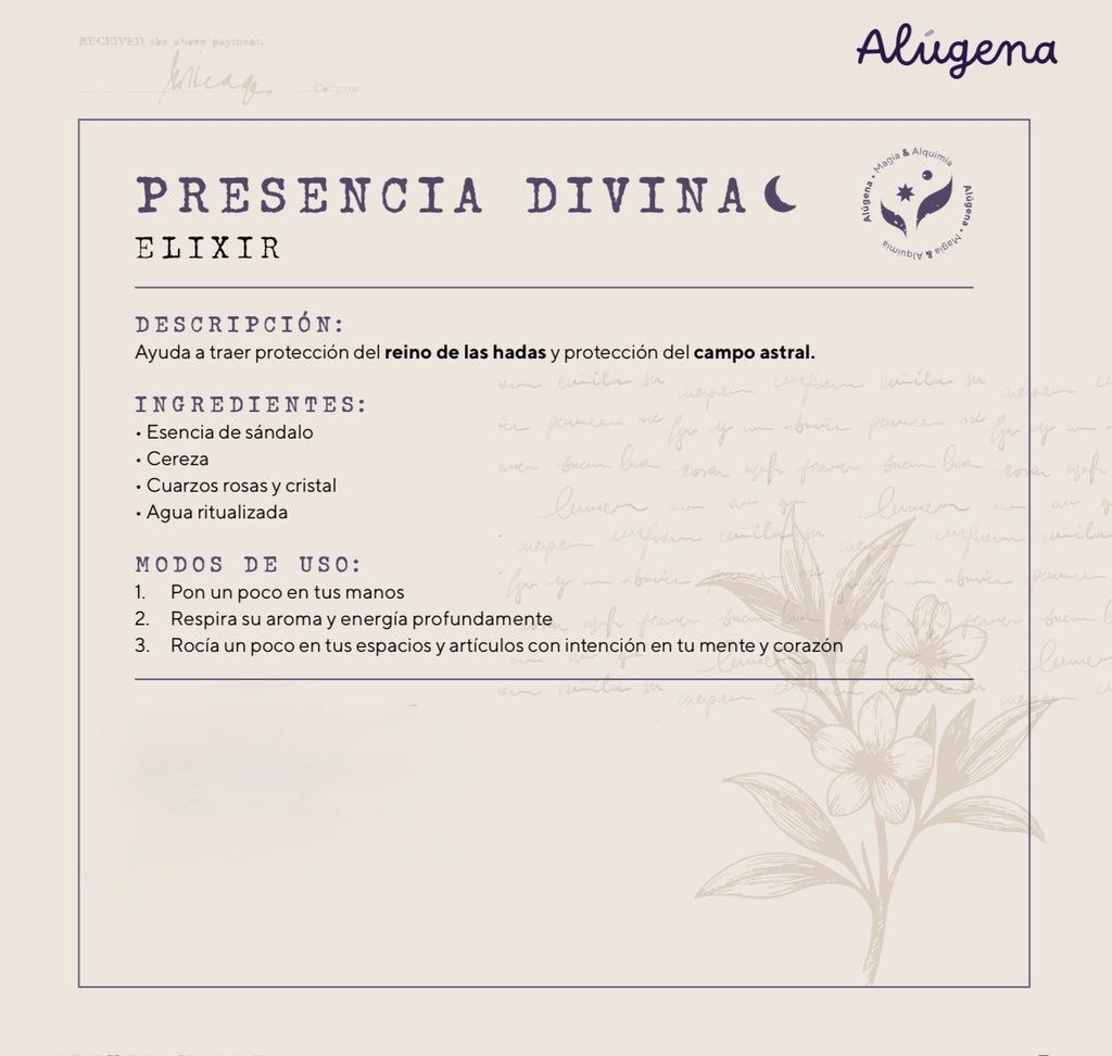 Elixir Magia Lunar - Presencia Divina