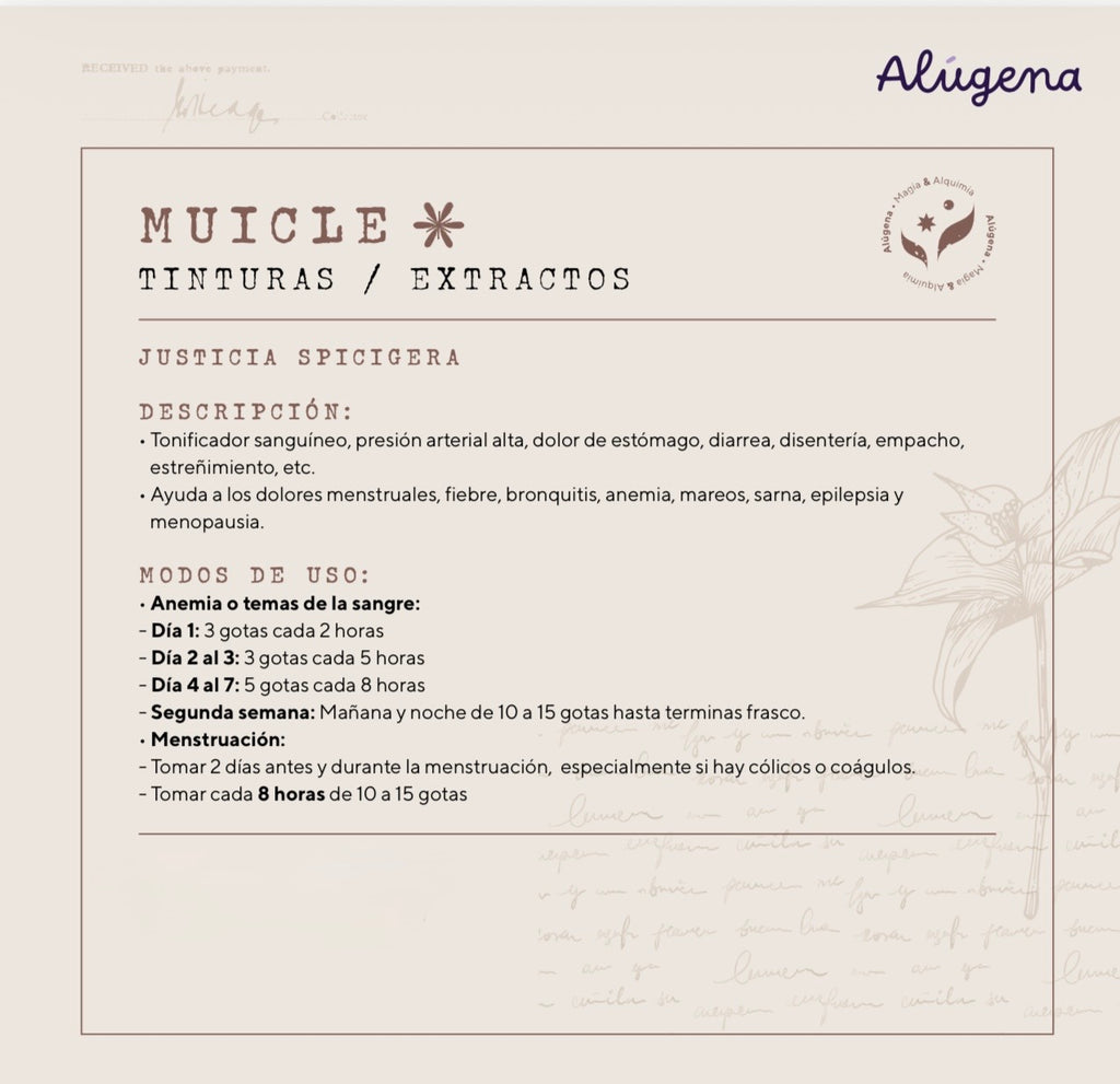 Tintura de Muicle