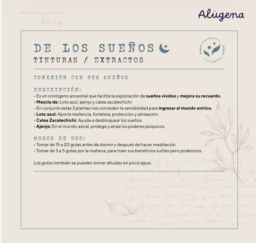 Tintura de lo Sueños