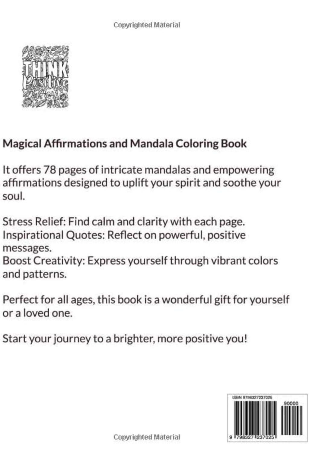 Libro para Colorear: Afirmaciones Mágicas - Descarga Digital PDF